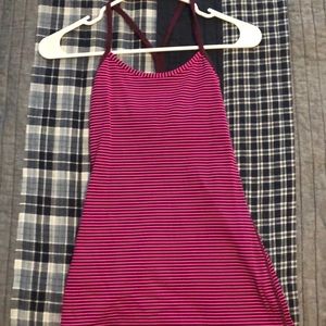Lululemon racerback striped size 2